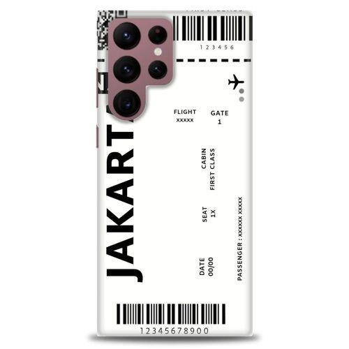 Samsung Galaxy S22 Ultra Kılıf HD Baskılı Kılıf - Jakarta + Tam Ekran Koruyucu