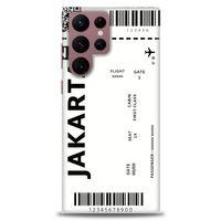 Samsung Galaxy S22 Ultra Kılıf HD Baskılı Kılıf - Jakarta + Tam Ekran Koruyucu