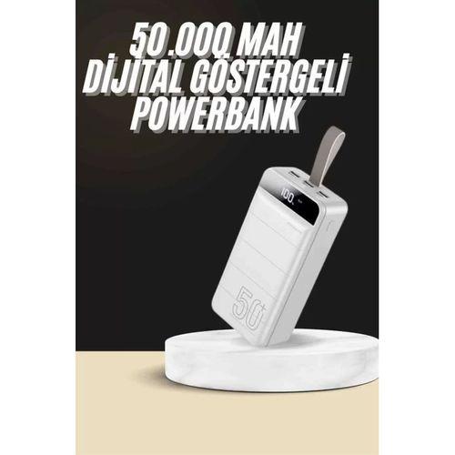 Hızlı Taşınabilir 50.000 Mah Powerbank Led Ekran Android Ve İos Uyumlu