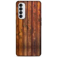 Lopard Oppo Reno 4 Pro Uyumlu Kılıf Wood'X (10) Full Koruma Kılıfı Desenli
