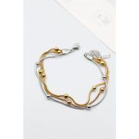 Üç Zincirli Toplu Çelik Bileklik - ÇOK RENKLİ