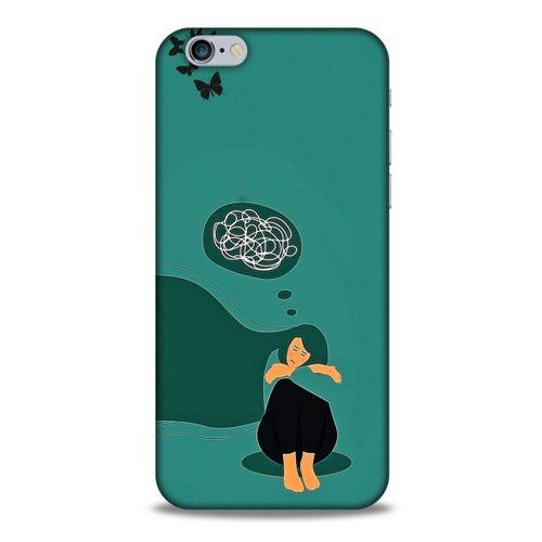 Apple Iphone 6 Kılıf Depresyon (11) Tam Koruma Siyah Gri