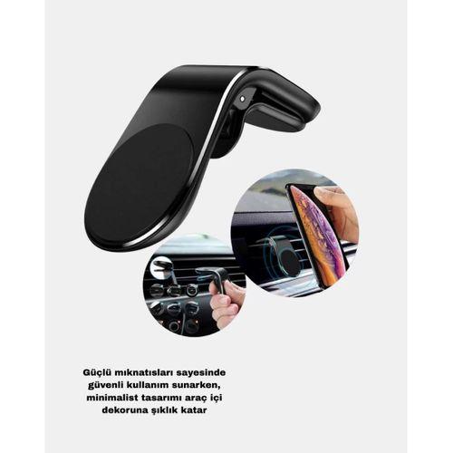 Manyetik Araç Telefon Tutucu Ve Hızlı Şarj Adaptörü 2’li Set