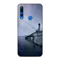 Huawei Y9 Prime 2019 Kılıf Balikci Kiz Arka Kapak Silikon Koruma Full Koruyucu
