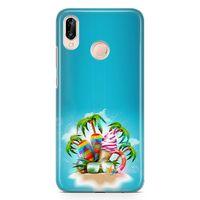 Huawei Nova 3e Kılıf Terlik Gözlük Dondurma Arka Kapak Koruma Desenli Full Koruyucu