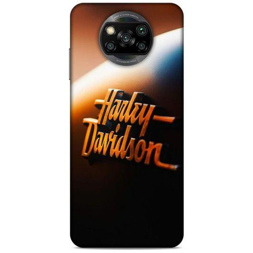 Xiaomi Redmi Poco X3 Uyumlu Kılıf Motorsiklet (47) Crystal Flex Kılıf Harley
