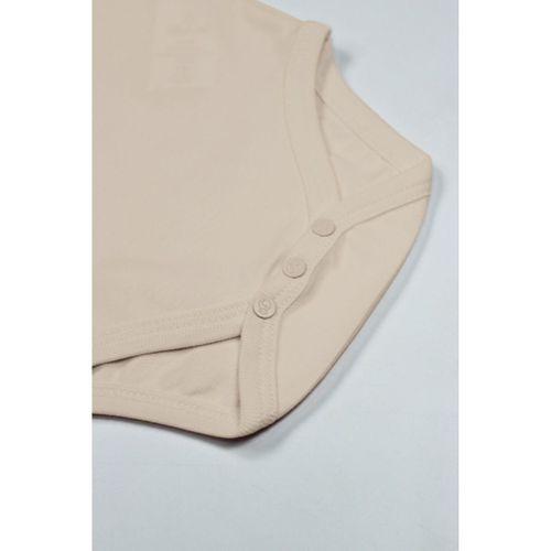 Bistyle Bistyle Organik Natural Basic Style Yarım Kol Body BS17103 Bej