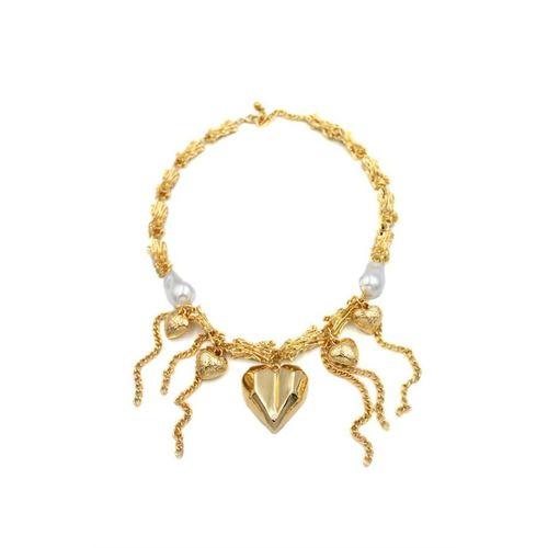 Metal Kalp Kolye - Altın