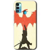 Potkal Hediye Fabrikası Tecno Spark 7T Kılıf HD Desen Baskılı Arka Kapak - Dragon Hunter 1