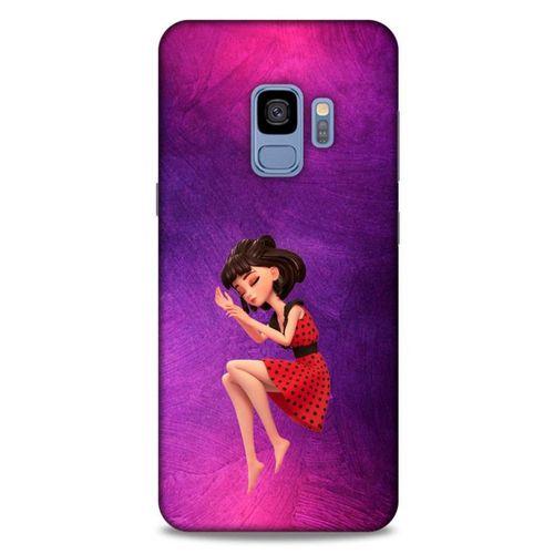 Samsung Galaxy S9 Kılıf Depresyon (40) Fit Silikon Kılıf Kahverengi Beyaz