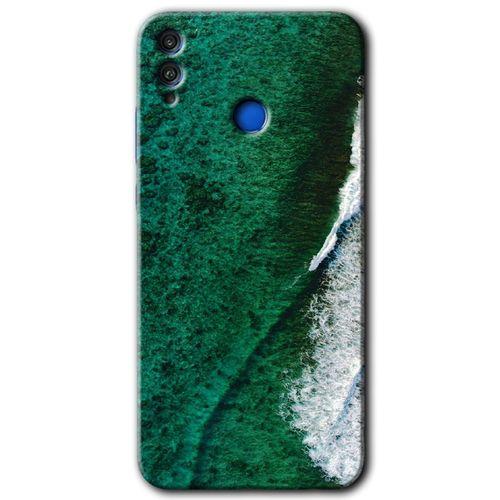 Potkal Hediye Fabrikası Honor 8c HD Baskılı Kılıf + 9D Tam Ekran Koruyucu - Yeşil Okyanus
