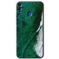 Potkal Hediye Fabrikası Honor 8c HD Baskılı Kılıf + 9D Tam Ekran Koruyucu - Yeşil Okyanus