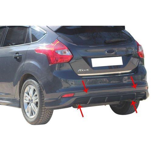 Ford Focus Uyumlu 3 Hatchback Arka Tampon Altı Fiber 2011-2014