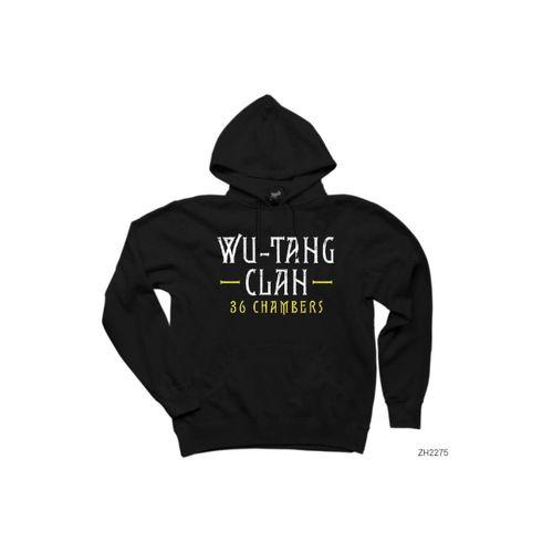 Wu-Tang 36 Chambers Siyah Kapşonlu Sweatshirt Hoodie
