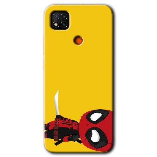 MRCİLETİSİM Xiaomi Redmi 9c Kılıf Kapak - DeadPool 6 +Hayalet Ekran Yandan Gözükmez