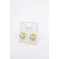 Taşlı Çoklu Görünümlü Küpe - Altın