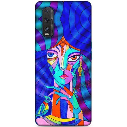 Lopard Oppo Find X2 Uyumlu Kılıf Sürreal Yüzler ♀ (45) Liquid Air Kılıf Baskılı