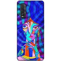 Lopard Oppo Find X2 Uyumlu Kılıf Sürreal Yüzler ♀ (45) Liquid Air Kılıf Baskılı