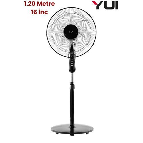 Yui F29 Siyah 120 Cm 16 Inç 40w 3 Kademe 5 Pervane Döner Başlıklı Vantilatör