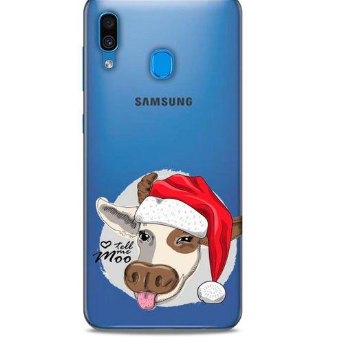 Zoologix (84) Samsung Galaxy A20s Şeffaf Kılıf Silikon Desenli
