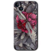 Potkal Hediye Fabrikası iPhone 14 Plus Kılıf HD Desen Baskılı Arka Kapak - kelebek Ömrü