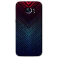 Potkal Hediye Fabrikası Samsung Galaxy S7 Edge HD Baskılı Kılıf + 9D Tam Ekran Koruyucu - Abstract 4