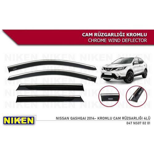 Niken Kromlu Cam Rüzgarlığı Nissan Qashqai J11 2014-2021 ile uyumlu
