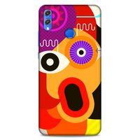 Lopard Huawei Honor 8x Uyumlu Kılıf Soyut Sanat (12) Desenli Koruyucu Silikon