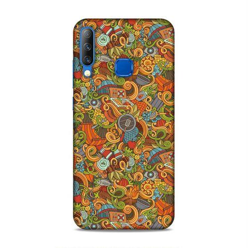 Casper Via F3 Kılıf Doodle Piknik Seti Arka Kapak Silikon Koruma Full Koruyucu