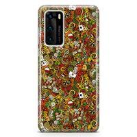Huawei P40 Kılıf Okey Tavla 51 Arka Kapak Koruma Desenli Full Koruyucu