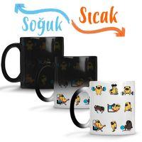 Pug Köpek Spor Günü Sihirli Kupa Bardak Porselen