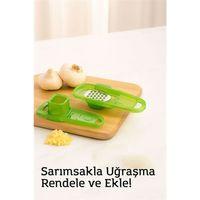 Hazneli Sarımsak Rendeleyici – 14 x 4,5 cm | Pratik ve Hijyenik Mutfak Yardımcısı