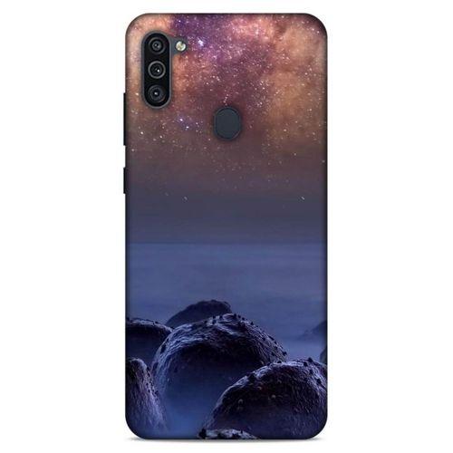 Lopard Samsung Galaxy M11 Uyumlu Kılıf Gece'S (26) Tpu Silikon Kılıf Bordo