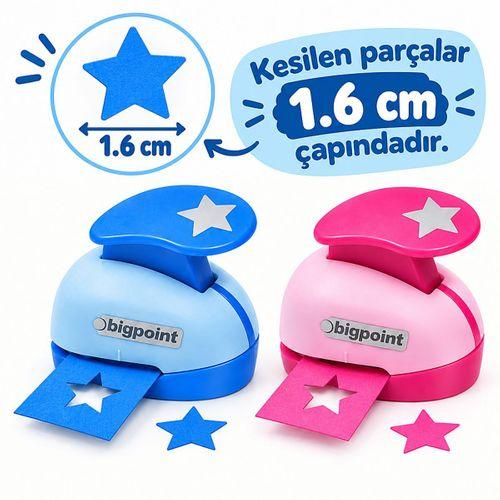 Bigpoint Şekilli Delgeç 1.6cm Yıldız