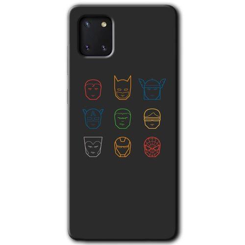 Samsung Galaxy A81 Kılıf Baskılı Kapak - Avengers Minimalism +Tam Ekran Koruyucu