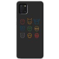 Samsung Galaxy A81 Kılıf Baskılı Kapak - Avengers Minimalism +Tam Ekran Koruyucu