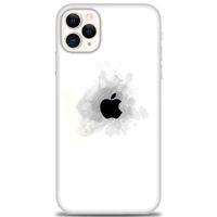 iPhone 11 Pro Kılıf HD Baskılı Kılıf - Siyah Elma + Tam Ekran Koruyucu