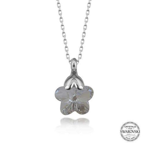 Swarovski Crystal Taşlı Papatya Lucky Life 925 Ayar Gumuss  Lucky Life Lucky Life Lucky Life Kadın Kolye