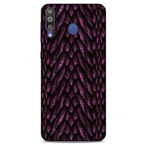Samsung Galaxy M30 Kılıf Dragons (7) Telefon Kılıfı Ejderha Skin Bordo