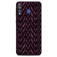 Samsung Galaxy M30 Kılıf Dragons (7) Telefon Kılıfı Ejderha Skin Bordo