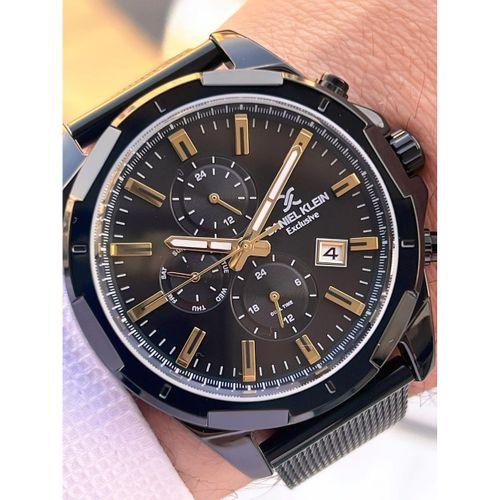 Daniel Klein Hasır Kordon İtalyan Tasarım Bileklik Hediyeli 2 Yıl Garantili Erkek Kol Saati E13356.5