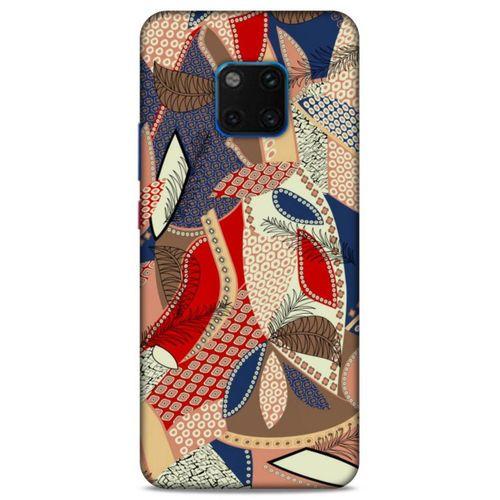 Lopard Huawei Mate 20 Pro Uyumlu Kılıf Soyut Sanat (41) Baskılı Tank Kılıf