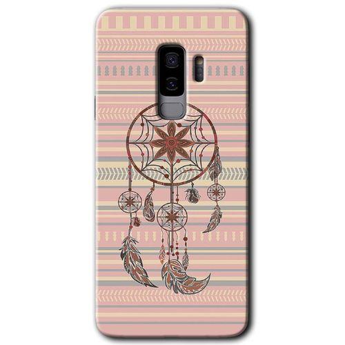 Samsung Galaxy S9 Plus HD Baskılı Kılıf + 9D Tam Ekran Koruyucu - Mandala Retro