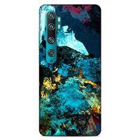 Lopard Xiaomi Mi Note 10 Uyumlu Kılıf Soyut Sanat (40) Desenli Fit Silikon Kılıf