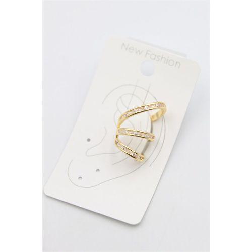 Taşlı Kıkırdak Küpe - Altın