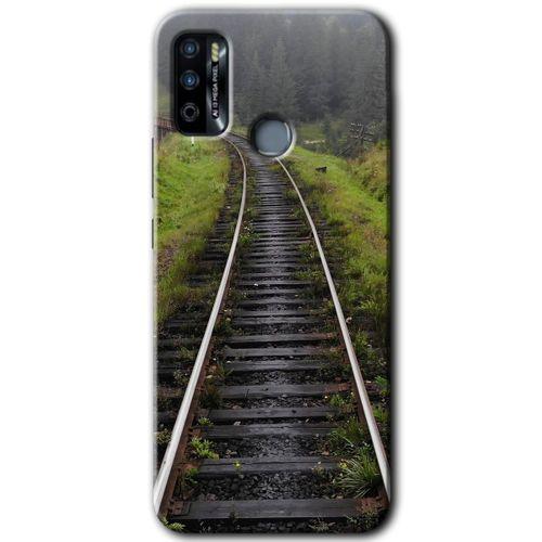 İnfinix Hot 9 Play Kılıf HD Desen Baskılı Arka Kapak - Tren Yolu