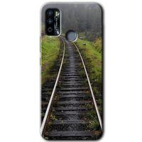 İnfinix Hot 9 Play Kılıf HD Desen Baskılı Arka Kapak - Tren Yolu