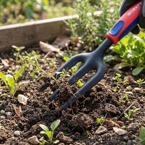 WORKPRO WP331027 290x82mm Çelik Profesyonel Mini Bahçe Çatalı