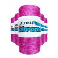 5 Adet Polyester Makrome İpi 1538 Fuşya 100 gr