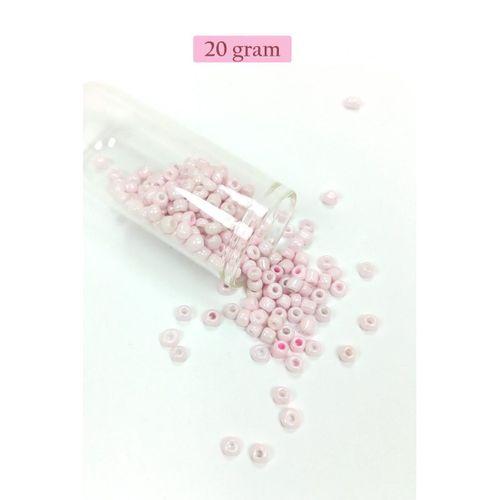 Dökme Cam Kum Boncuk Büyük Boy (6/0) 4 mm - 4 Renk - Toplam 80 Gram - BNC408